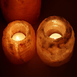 himalayan salt candle holder t lights